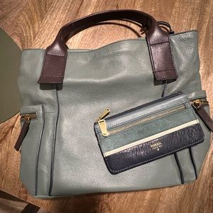 Fossil tote with wallet!